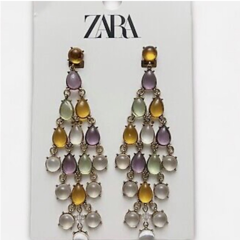 Elegant Multicolor Chandelier Earrings